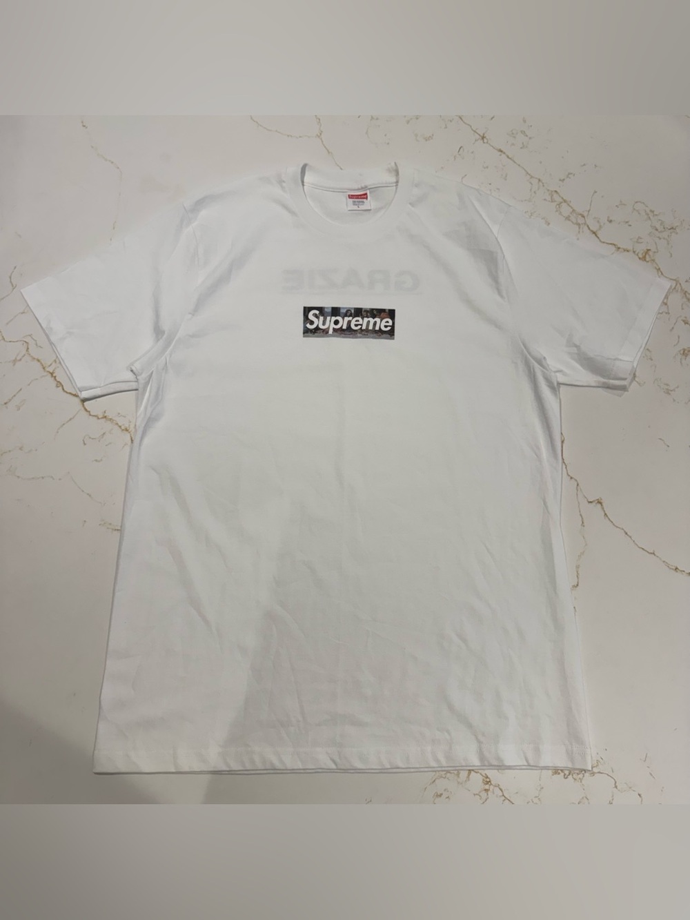 Supreme Milan Box Logo Tee White Size Large